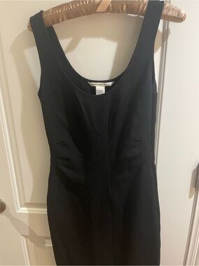 Diane Von Furstenberg Black Sleeveless Mini Sheath Dress
